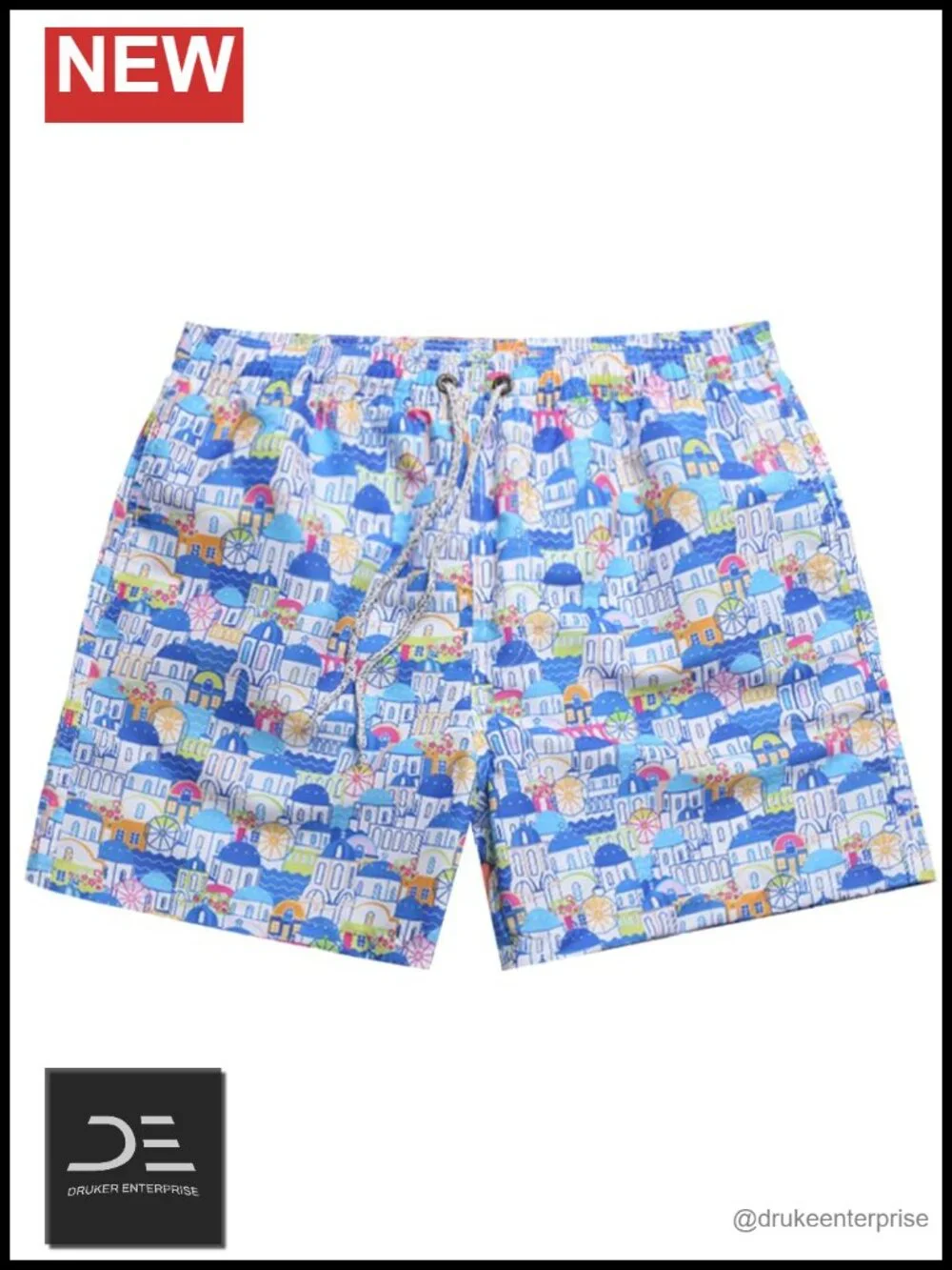 Men's Quick Dry Swim Trunks Board Shorts Drawstring Adjustable Strap